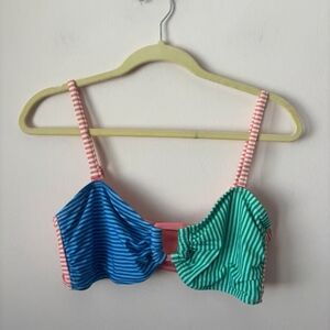 Aerie Blue and Green Bikini Top